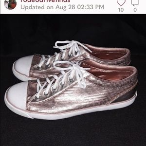 Coach Gema Sequin Sneakers Tennis Shoes 9B
